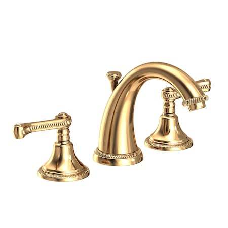 Newport Brass Widespread Lavatory Faucet in Polished Brass Uncoated (Living) 1020-03N